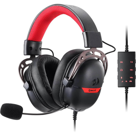 Redragon H376 AURORA USB Wired Gaming Headset (Black)