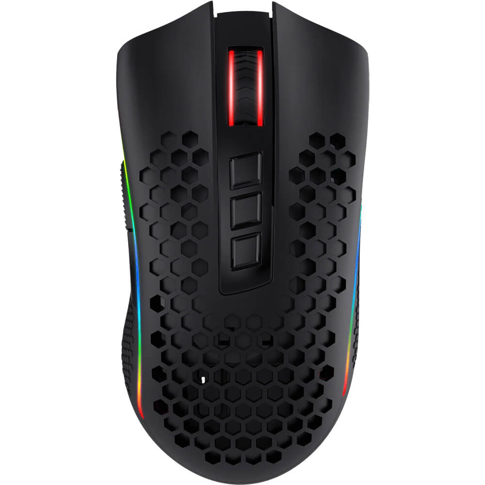 Redragon M808-KS STORM PRO RGB Wireless Gaming Mouse, 16000 DPI (Black)