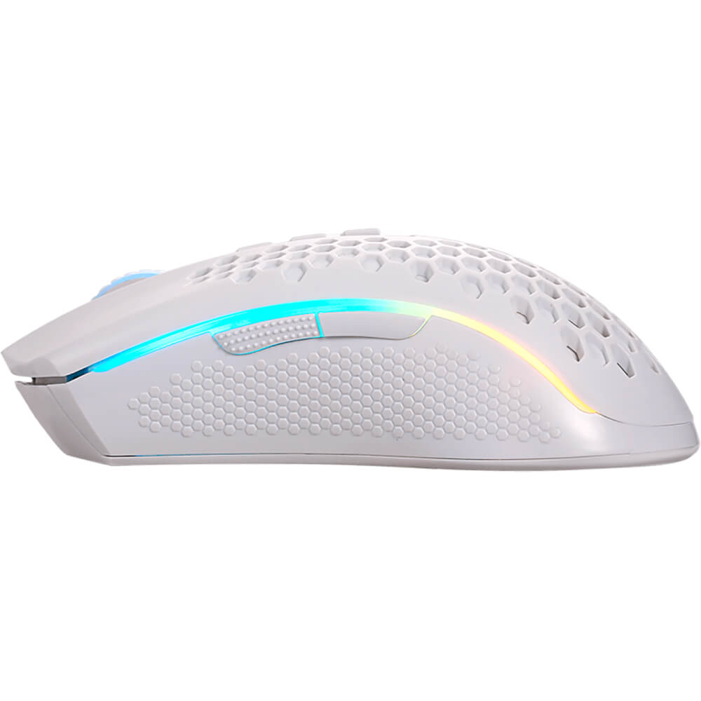 Redragon M808W-KS STORM PRO RGB Wireless Gaming Mouse, 16000 DPI (White)