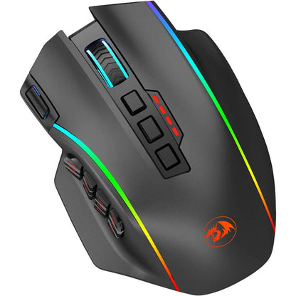 Redragon M901P-KS PERDITION PRO Wireless and Wired RGB Gaming Mouse (Black)