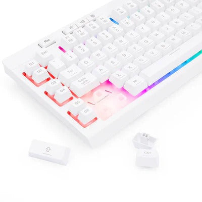 Redragon K512W SHIVA RGB Backlit Membrane Gaming Keyboard (White)