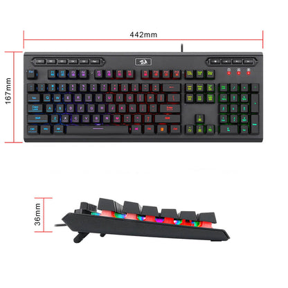 Redragon K513 ADITYA RGB Membrane Gaming Keyboard (Black)