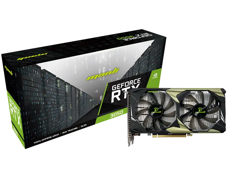 Manli Nebula Twin GeForce RTX™ 3050 6GB Graphic Card