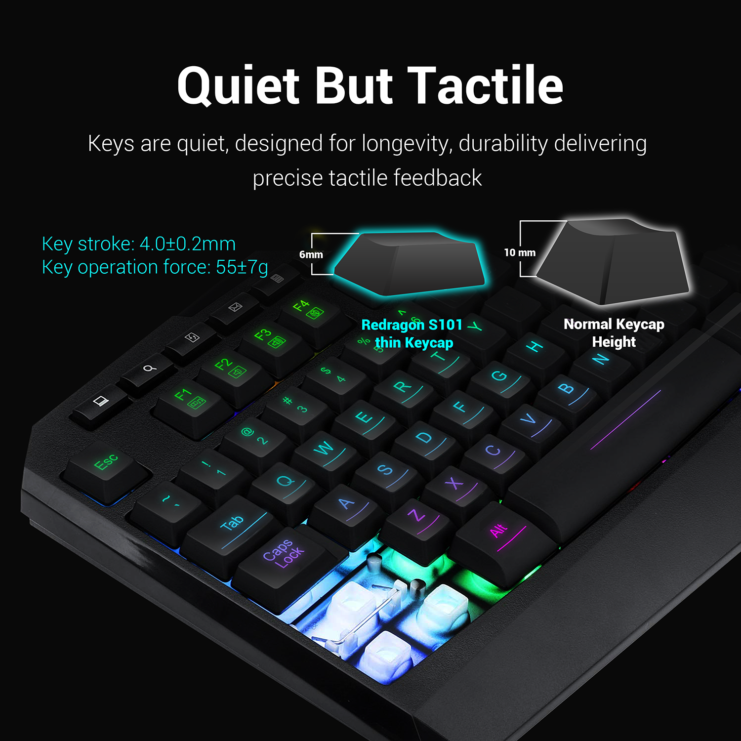 Redragon S101-3 RGB Gaming Keyboard and Mouse Combo