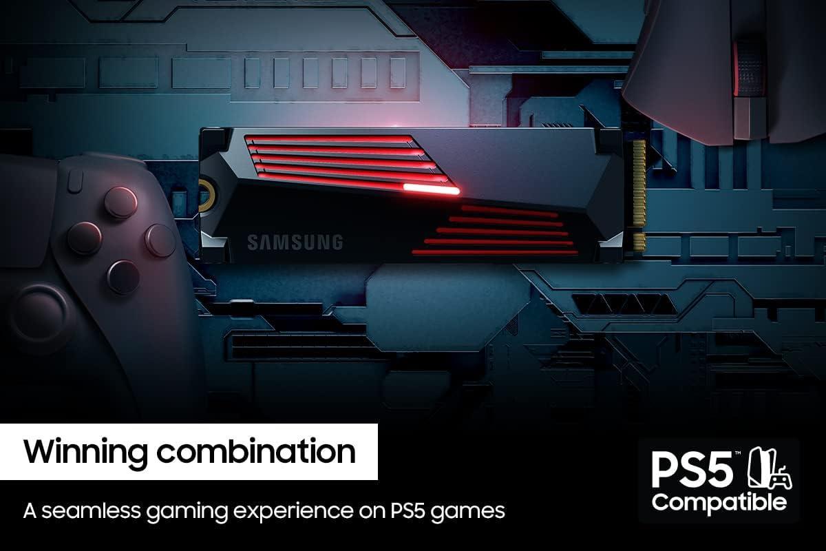 Samsung 990 PRO with Heatsink 2TB SSD, PCIe Gen4 M.2