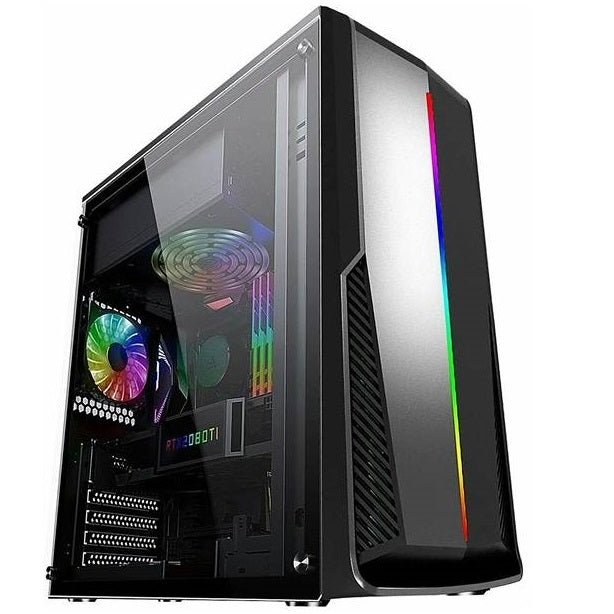 DarkFlash AIGO Rainbow 6 Acrylic Side Panel ATX/M-ATX Gaming Pc Case