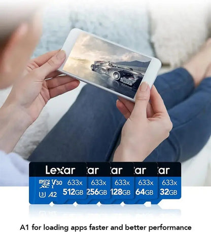 Lexar 64GB 633x microSDXC UHS-I Card BLUE Series