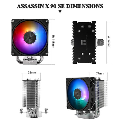 Thermalright Assassin X 90 SE ARGB CPU Air Cooler - Black