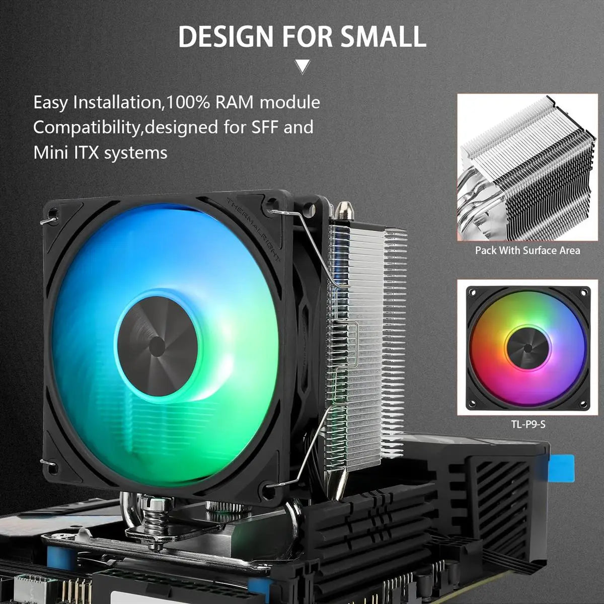 Thermalright Assassin X 90 SE ARGB CPU Air Cooler - Black