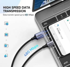 UGREEN USB-A TO USB-C Aluminum Braid Charging Cable , 1 Meter, 60126