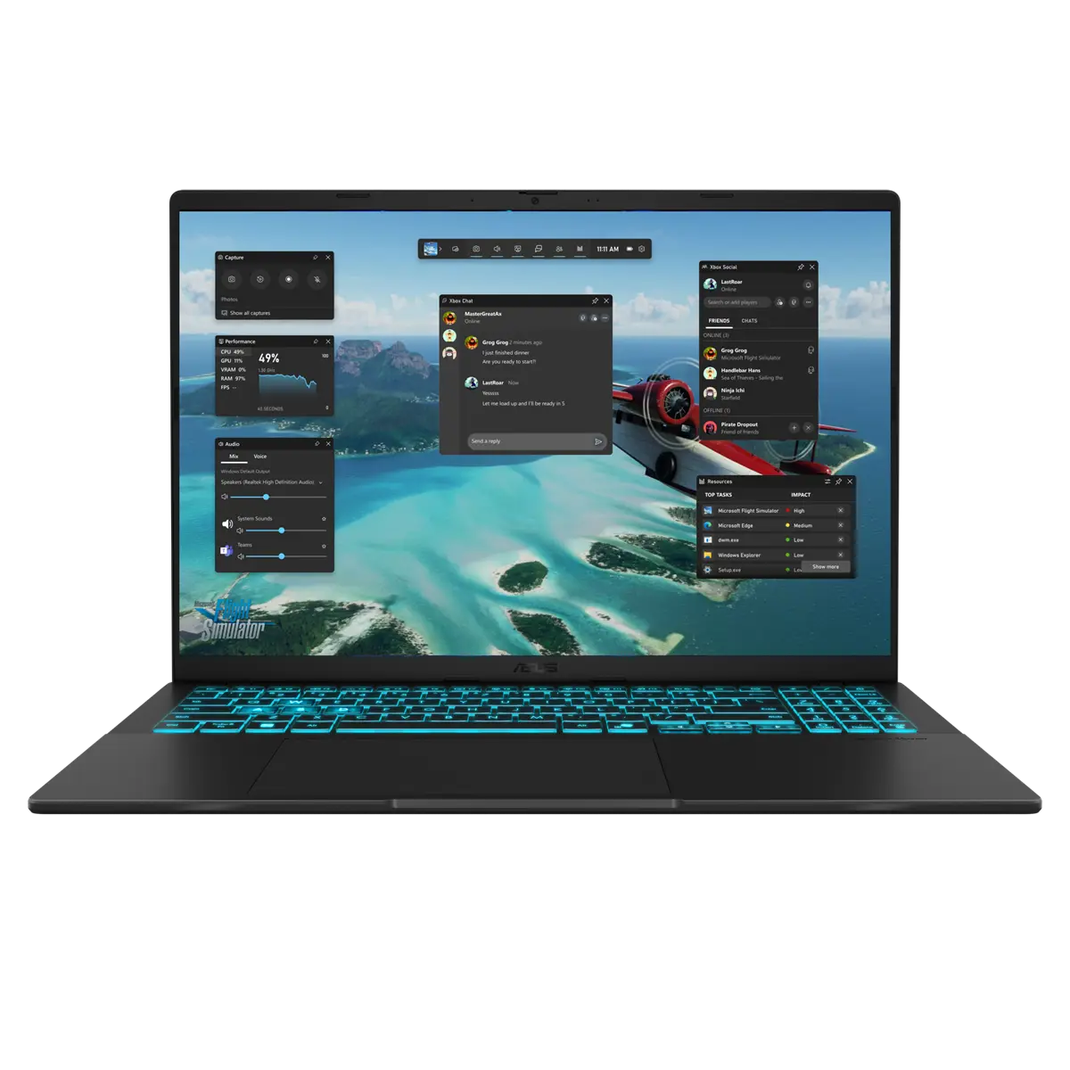 ASUS VivoBook 16 X3607VU-RP118 - Intel Core i7-13620H, 16GB RAM, 1TB SSD, NVIDIA RTX 4050 6GB, 16" WUXGA Display, DOS - Matte Black