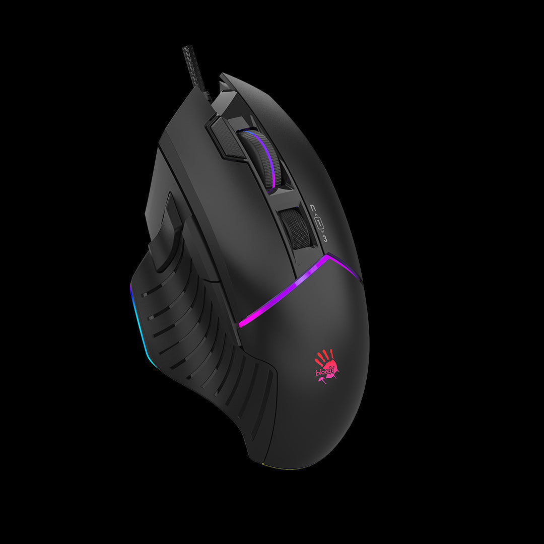 Bloody W95 Max Extra Fire Gaming Mouse - Stone Black - Ultra Core Activated