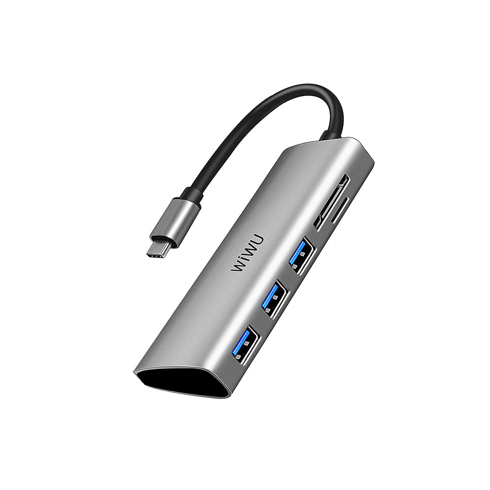 Wiwu 5 in 1 (532ST) 3xUSB 3.0 – TF/SD Card