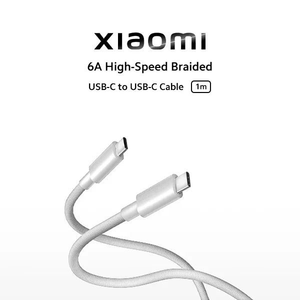 Xiaomi 6A Braided USB-C to USB-C Cable
